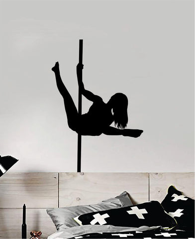 Pole Dancer Girl Funny Design Decal Sticker Wall Bedroom Room Vinyl Decor Art Adult Man Cave Danceing