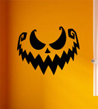 Pumpkin Face V2 Wall Decal Home Decor Vinyl Art Sticker Holiday October Halloween Trick or Treat Witch Ghost Scary Skull Kids Boy Girl Family