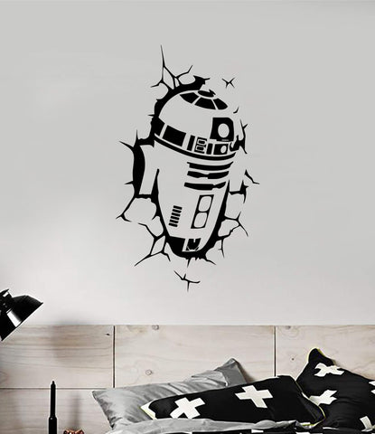R2D2 Star Wars Decal Sticker Wall Vinyl Decor Art Room Teen Kids Movies Darth Vader Yoda Skywalker C3P0 Jedi Dark Side