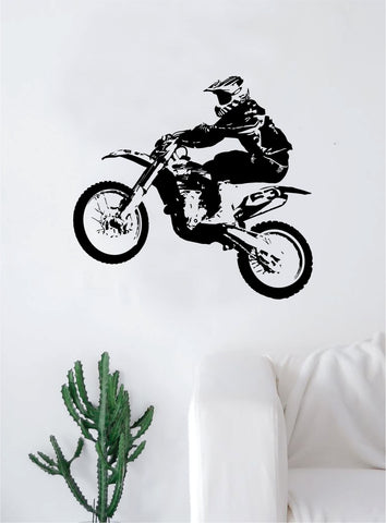 Real Dirtbiker Sports Decal Sticker Bedroom Living Room Wall Vinyl Art Home Decor Teen Nursery Sports Moto X Dirtbike Rider