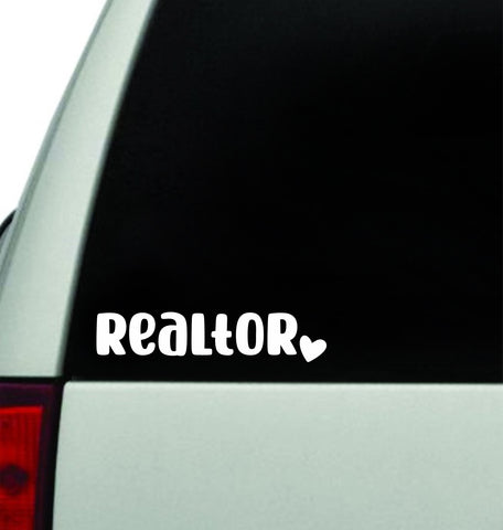 Realtor Wall Decal Car Truck Window Windshield JDM Sticker Vinyl Lettering Quote Real Estate Agent Homes Office