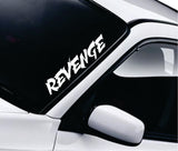 Revenge Wall Decal Car Truck Window Windshield JDM Sticker Vinyl Lettering Quote Boy Girl Funny Men Racing Sadboyz Sadgirlz Sad Love Broken Heart Club