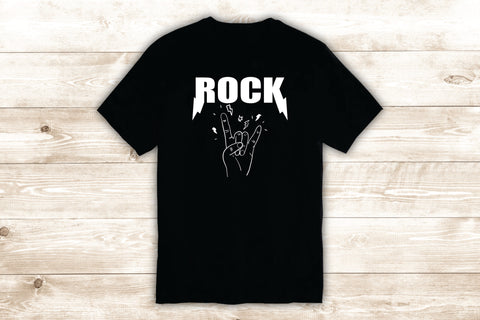 Rock Music T-Shirt Tee Shirt Vinyl Heat Press Custom Inspirational Quote Teen Band Guitar Drums