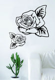 2 Roses Flower Quote Wall Decal Sticker Room Art Vinyl Beautiful Nature Cute Nursery Tattoo Decor
