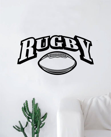 Rugby Decal Sticker Room Bedroom Wall Vinyl Art Decor Girl Boy Teen Kids Sports Football English