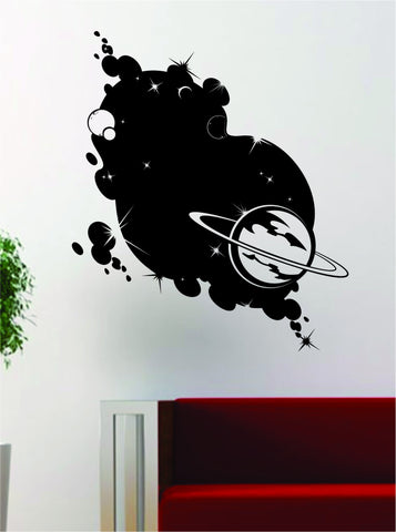 Saturn Planets Outer Space Galaxy Decal Sticker Wall Vinyl Art Home Room Decor