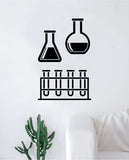 Science Beakers V3 School Class Decal Sticker Wall Vinyl Art Home Room Decor Teacher Smart Think Chemist Teen Kids