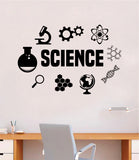 Science Quote Decal Sticker Wall Vinyl Art Home Room Decor Teacher School Classroom Work Job Smart Learn Chemist
