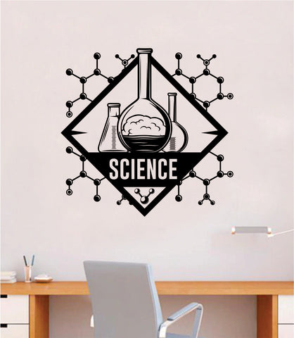 Science V2 Quote Wall Decal Sticker Vinyl Art Home Room Decor Teacher School Classroom Smart Learn Chemist Nursery