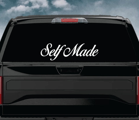 Self Made Wall Decal Car Truck Window Windshield JDM Sticker Vinyl Lettering Quote Boy Girl Funny Men Racing Sadboyz Sadgirlz Sad Love Broken Heart Club