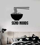 Send Noods V2 Decal Sticker Wall Vinyl Art Wall Bedroom Room Home Decor Funny Noodles Food Japanese Spicy Ramen