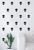Set of 30 Aliens Pattern Decal Sticker Wall Vinyl Art Home Decor Cute UFO Space Galaxy Martian