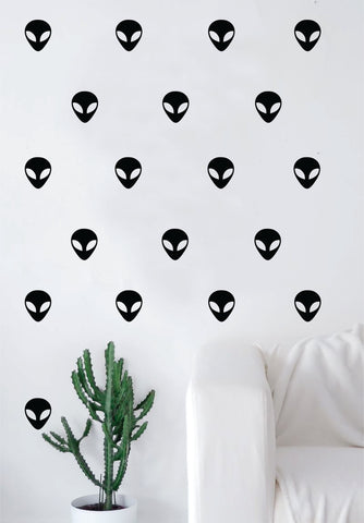 Set of 30 Aliens Pattern Decal Sticker Wall Vinyl Art Home Decor Cute UFO Space Galaxy Martian