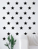Set of 36 Stars Pattern Decal Sticker Wall Vinyl Art Home Decor Cute Nursery Space Galaxy Moon Planets