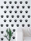 Set of 42 Dog Paw Prints Pattern Decal Sticker Wall Vinyl Art Home Decor Teen Paw Doggie Puppy Rescue Vet Cute
