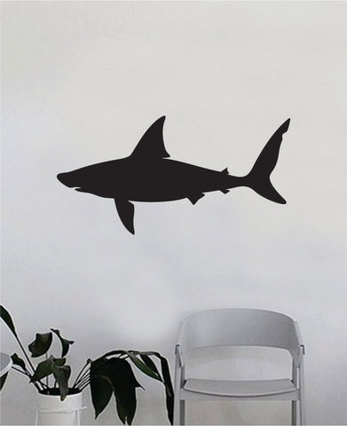Shark Silhouette Design Animal Decal Sticker Wall Vinyl Decor Art Living Room Bedroom Kids Baby Nursery Teen Animal Ocean Beach Fish