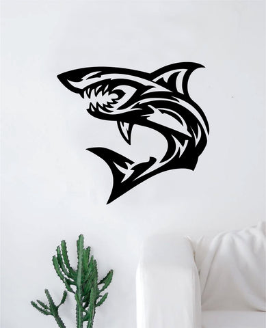 Shark V12 Wall Decal Home Room Decor Art Sticker Vinyl Teen Animals Ocean Beach Nautical Fish