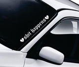 Shit Happens Car Decal Truck Window Windshield JDM Sticker Vinyl Lettering Quote Boy Girl Funny Men Racing Sadboyz Sadgirlz Broken Heart Club Stay Humble