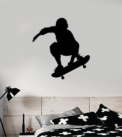 Skater V2 Wall Decal Decor Sticker Vinyl Art Bedroom Room Teen Sports Skating Skating Skate Skateboard Kids Boys