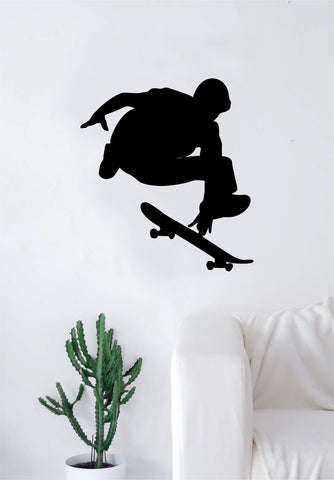 Skater V4 Wall Decal Decor Sticker Vinyl Art Bedroom Room Teen Sports Skating Skate Skateboard Kids Boys