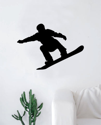 Snowboarder V4 Wall Decal Sticker Vinyl Art Bedroom Room Home Decor Teen Baby Boy Girl Nursery Sports Snow Mountains Board