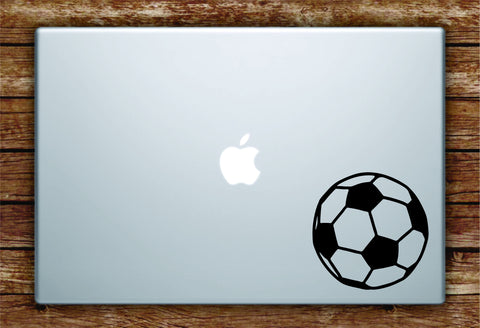 Soccer Ball Laptop Apple Macbook Quote Wall Decal Sticker Art Vinyl Sports Fifa Futbol Football Teen