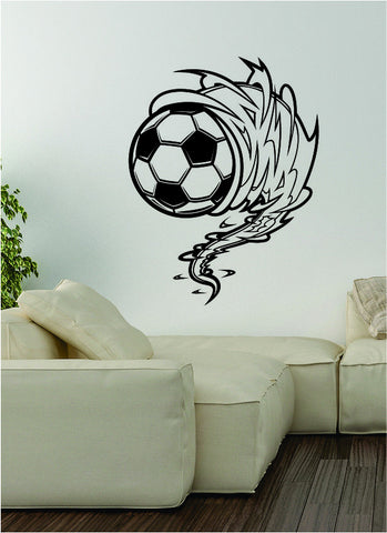 Soccer Cyclone Decal Wall Vinyl Art Decor Room Teen Sports Fifa World Cup Football