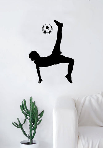 Soccer Player V4 Wall Decal Sticker Vinyl Art Decor Home Bedroom Sports Futbol World Cup FIFA Teen Kids Baby Nursery