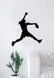 Softball Pitcher Silhouette Wall Decal Decor Art Sticker Vinyl Room Bedroom Home Teen Inspirational Sports Girls Baseball Nursery Kids