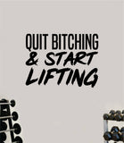 Start Lifting Quote Wall Decal Sticker Vinyl Art Wall Bedroom Room Home Decor Inspirational Motivational Sports Lift Gym Fitness Girls Train Beast