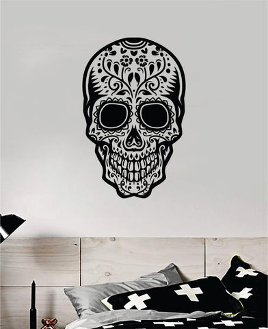Sugar Skull v18 Art Wall Decal Sticker Vinyl Room Bedroom Home Decor Teen Day of the Dead Zombie Sugarskull Tattoo