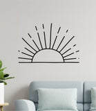 Sun Simplistic Wall Decal Home Decor Art Sticker Vinyl Bedroom Boy Girl Teen Baby Nursery Nature Modern Geometric Travel