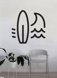 Surfboard Wave Decal Sticker Wall Vinyl Art Home Decor Room Bedroom Sports Quote Surf Surfing Ocean Beach Waves Good Vibes