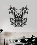 Surf Skull V2 Art Wall Decal Sticker Vinyl Room Bedroom Home Decor Teen Day of the Dead Zombie Sugarskull Sports Beach Tattoo