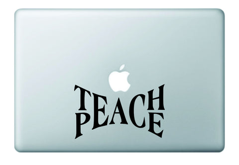 Teach Peace Laptop Decal Sticker Vinyl Art Quote Window Car