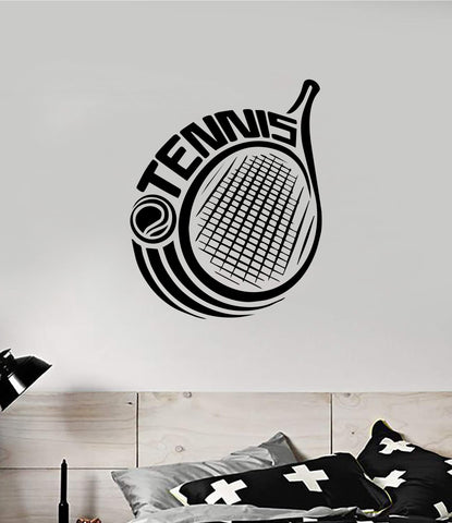 Tennis Wall Decal Sticker Vinyl Art Home Decor Inspirational Nursery Boys Girls Sports Teen Racket Court