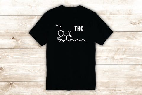 THC Molecule T-Shirt Tee Shirt Vinyl Heat Press Custom Inspirational Quote Teen Funny Stoner Science