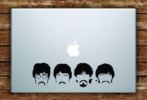 The Beatles Faces Laptop Decal Sticker Vinyl Art Quote Macbook Apple Decor Music John Lennon Paul McCartney