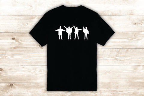 The Beatles Help T-Shirt Tee Shirt Vinyl Heat Press Custom Inspirational Quote Music John Lennon Paul McCartney Abbey Road