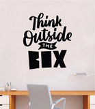 Think Outside the Box V3 Wall Decal Sticker Home Decor Vinyl Art Bedroom Teen Inspirational Quote Cute School Nursery Baby Kids Science