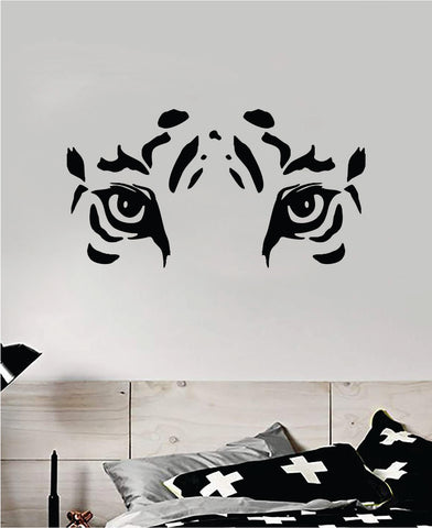 Tiger Eyes Wall Decal Home Decor Vinyl Sticker Art Bedroom Room Animal Baby Kids Teen Nursery Beast Gym Girls