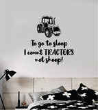 Sleep Tractors Sheep Wall Decal Sticker Vinyl Art Bedroom Room Decor Teen Quote Inspirational Baby Nursery Son Daughter Kids Farm