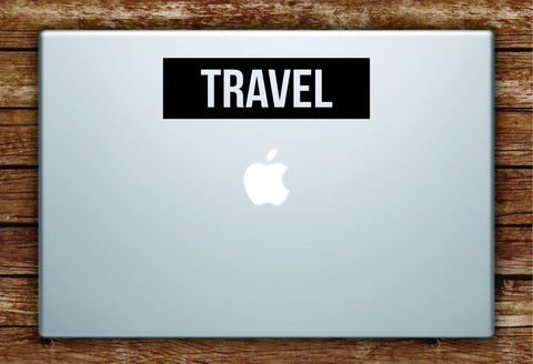 Travel Rectangle Box Laptop Apple Macbook Quote Wall Decal Sticker Art Vinyl Adventure Wanderlust