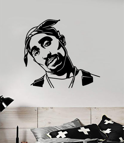 Tupac V2 Wall Decal Home Decor Art Sticker Vinyl Bedroom Room Boy Girl Music Hip Hop Rap 2pac Shakur Legend