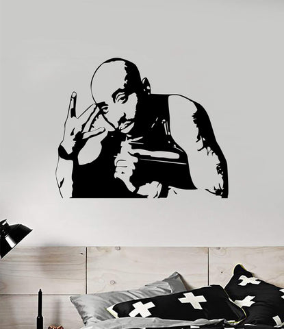 Tupac V3 Wall Decal Home Decor Art Sticker Vinyl Bedroom Room Boy Girl Music Hip Hop Rap 2pac Shakur Legend