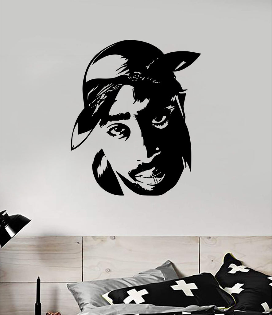 Tupac V6 Wall Decal Home Decor Art Sticker Vinyl Bedroom Room Boy Girl ...