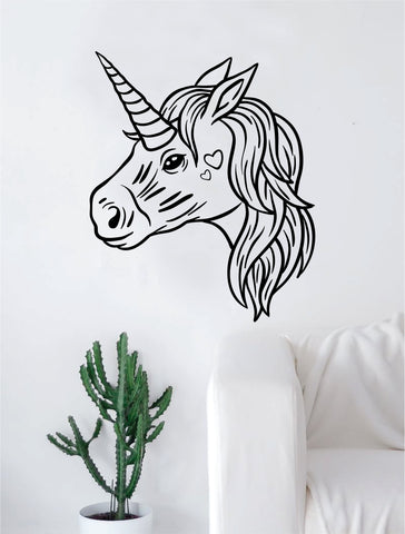Unicorn V5 Wall Decal Sticker Vinyl Room Decor Decoration Art Bedroom Cute Magical Horse Girl Teen