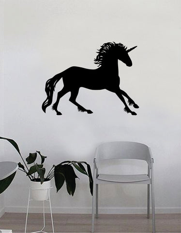 Unicorn V6 Silhouette Animal Decal Sticker Wall Vinyl Decor Art Room Bedroom Teen Magical Horse Kids Girl Baby Nursery