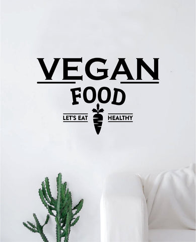 Vegan Food Quote Wall Decal Sticker Bedroom Room Art Vinyl Home Decor Kitchen Healthy