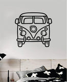VW Mini Bus V2 Wall Decal Home Decor Vinyl Sticker Art Bedroom Room Teen Kids Baby Girls Surf Car Volkswagen Hippie Travel